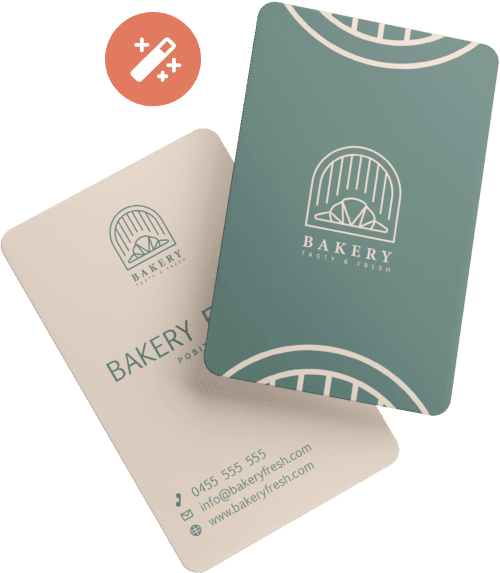 Manage employee business cards and contacts Illustration